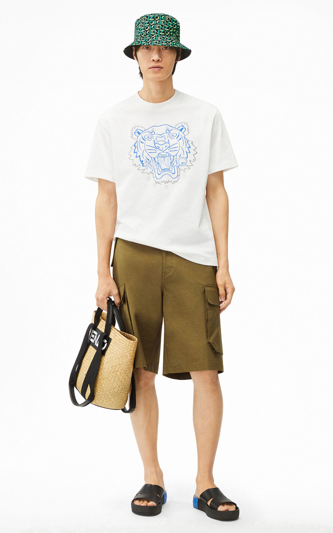 T Shirt Kenzo Homme Tiger Blanche CRZDN-5192